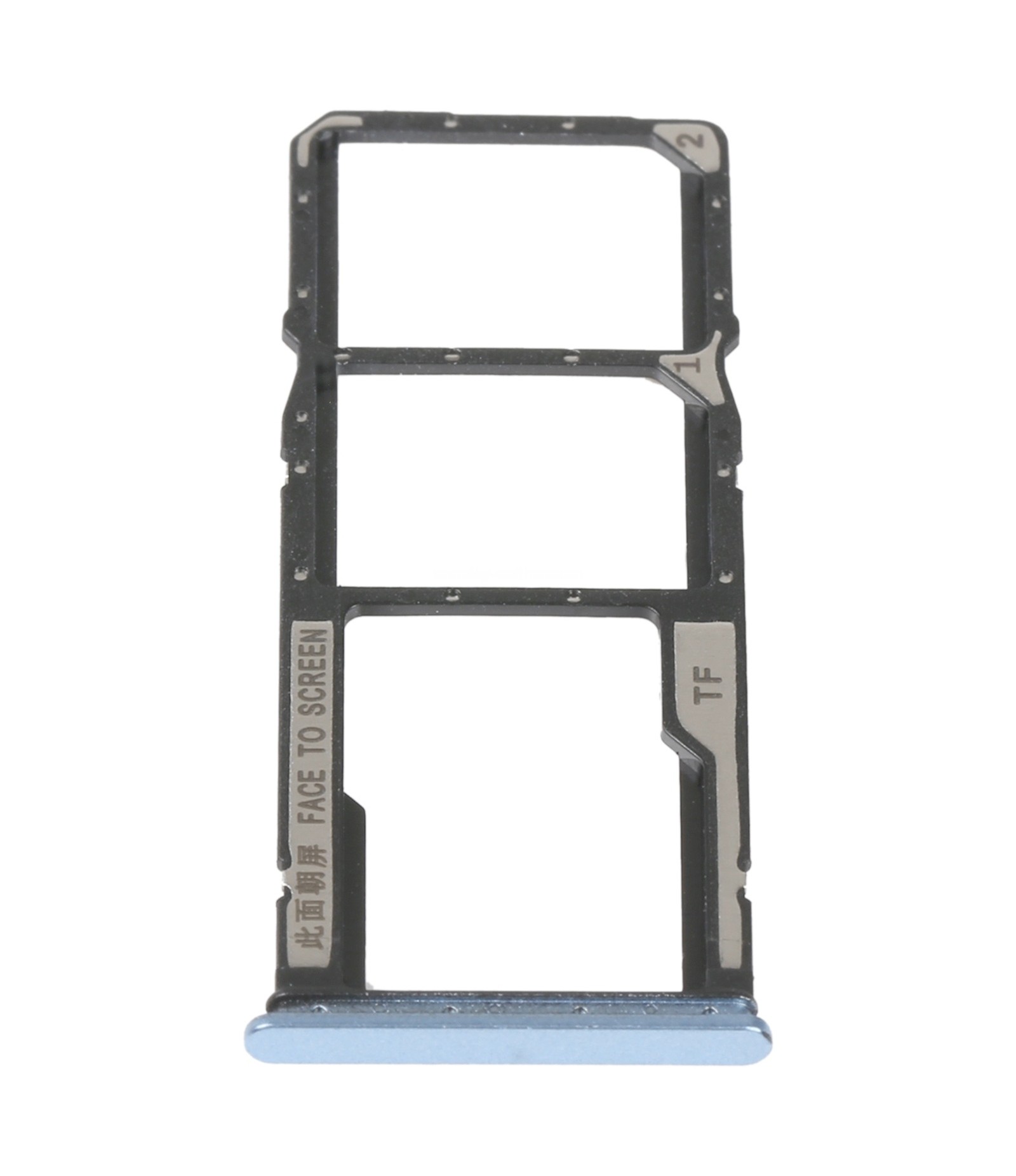 SIM Card Tray + SIM Card Tray + Micro SD Card Tray For Xiaomi Poco M4 5G/Poco M4 5G India/Redmi Note 11R(Blue)