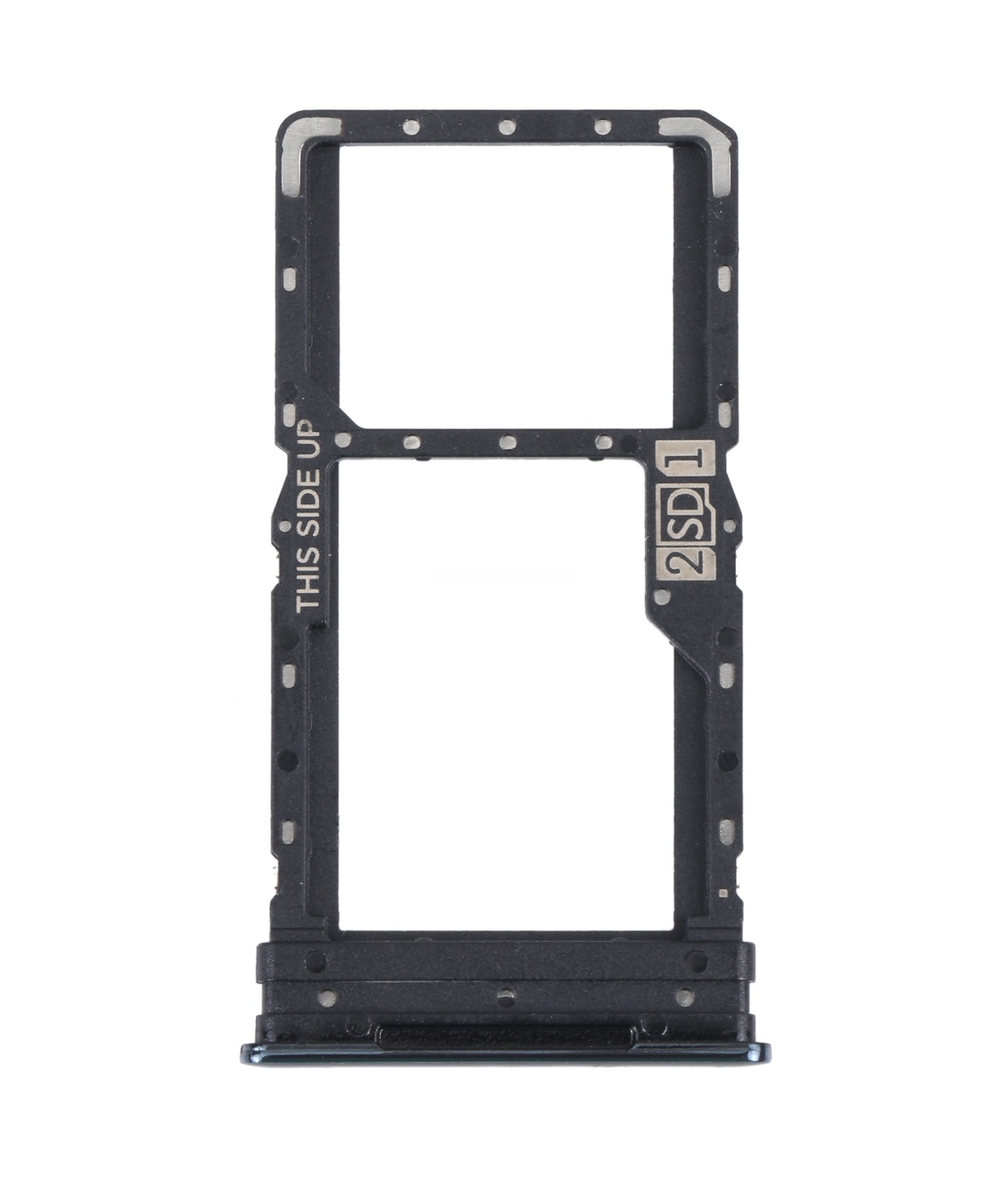 For Motorola Moto G52 SIM Card Tray + SIM / Micro SD Card Tray (Black)