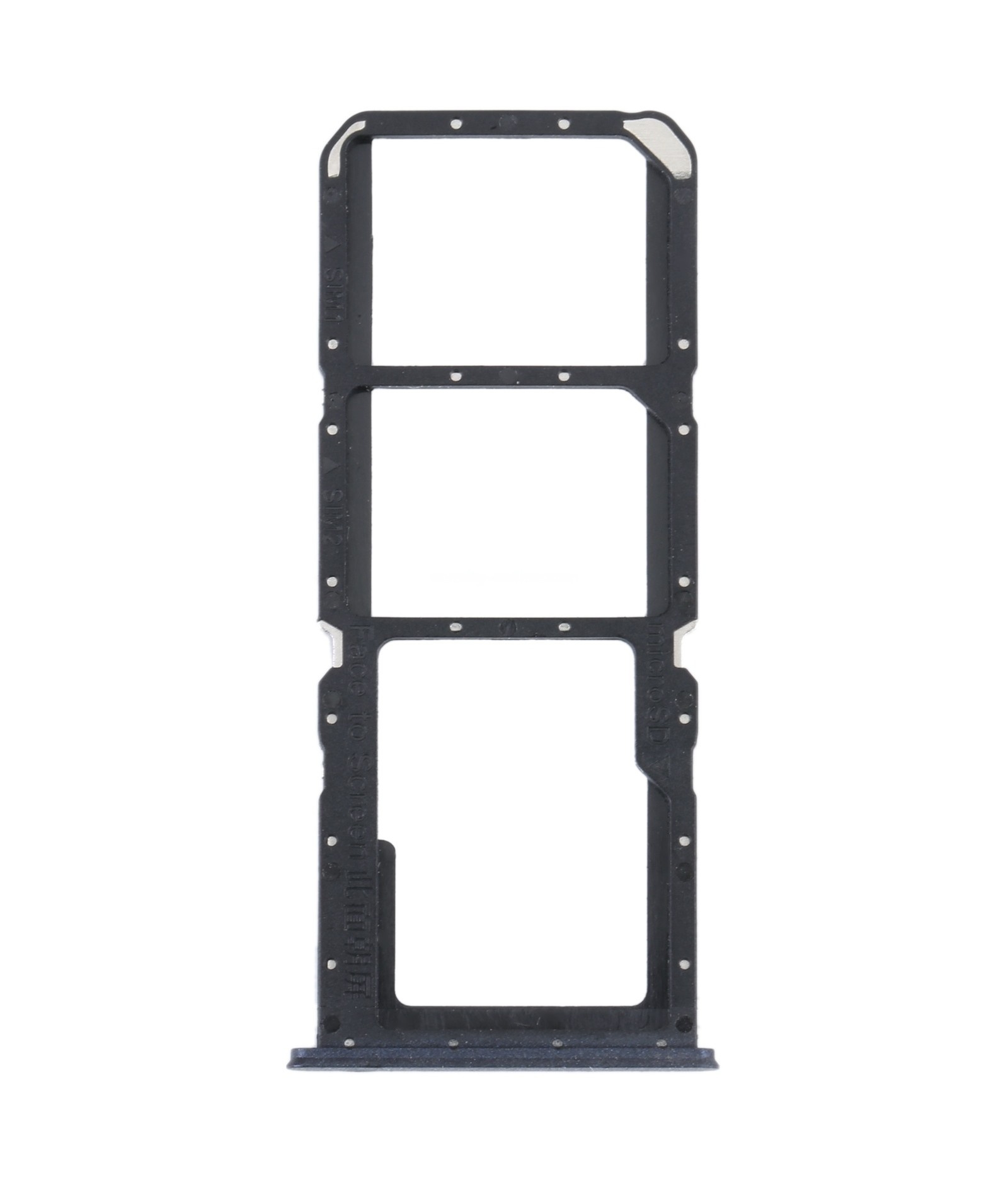 For OPPO K9x SIM Card Tray + SIM Card Tray + Micro SD Card Tray (Black)