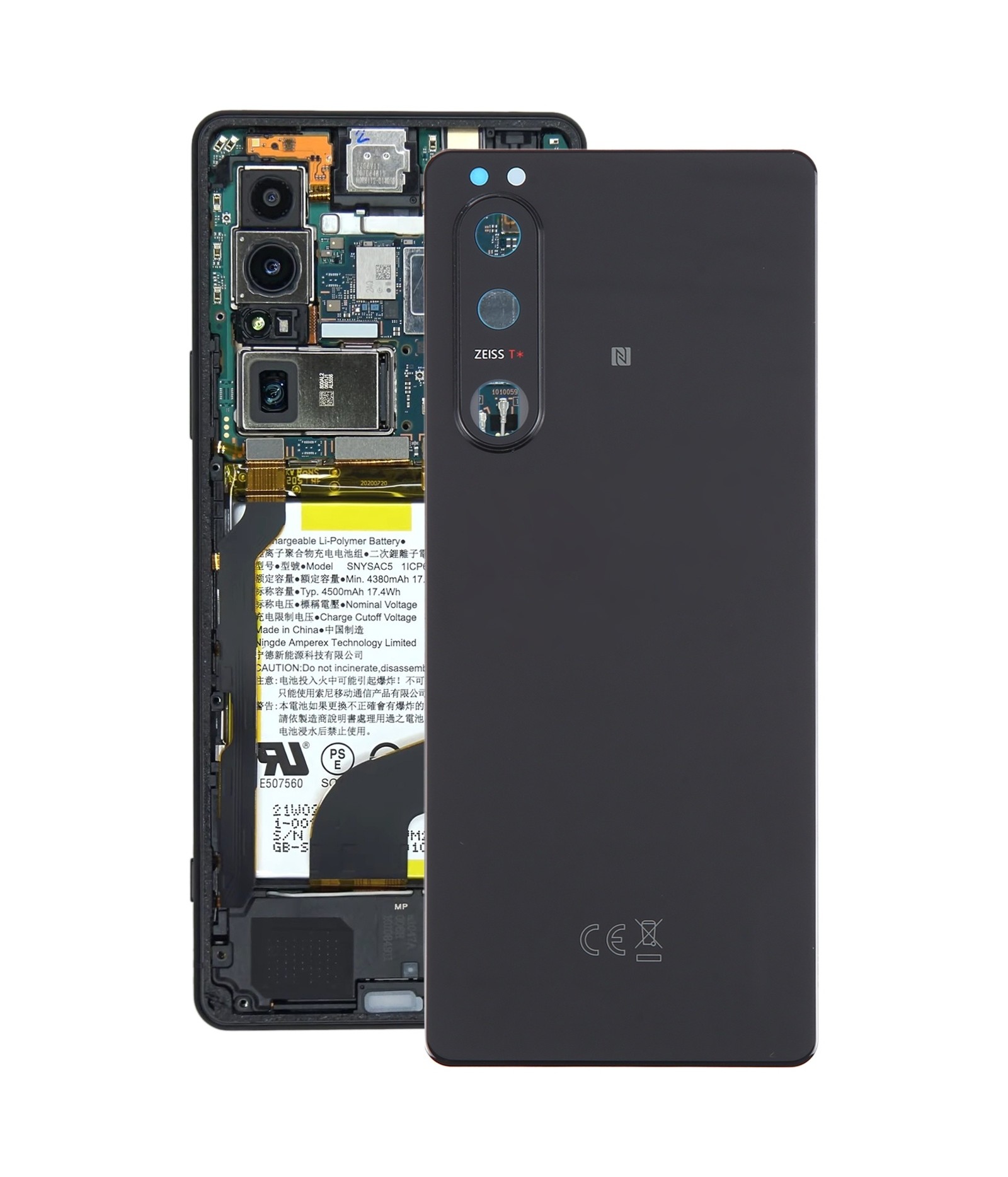 For Sony Xperia 5 III Original Battery Back Cover with Camera Lens Cover(Black)