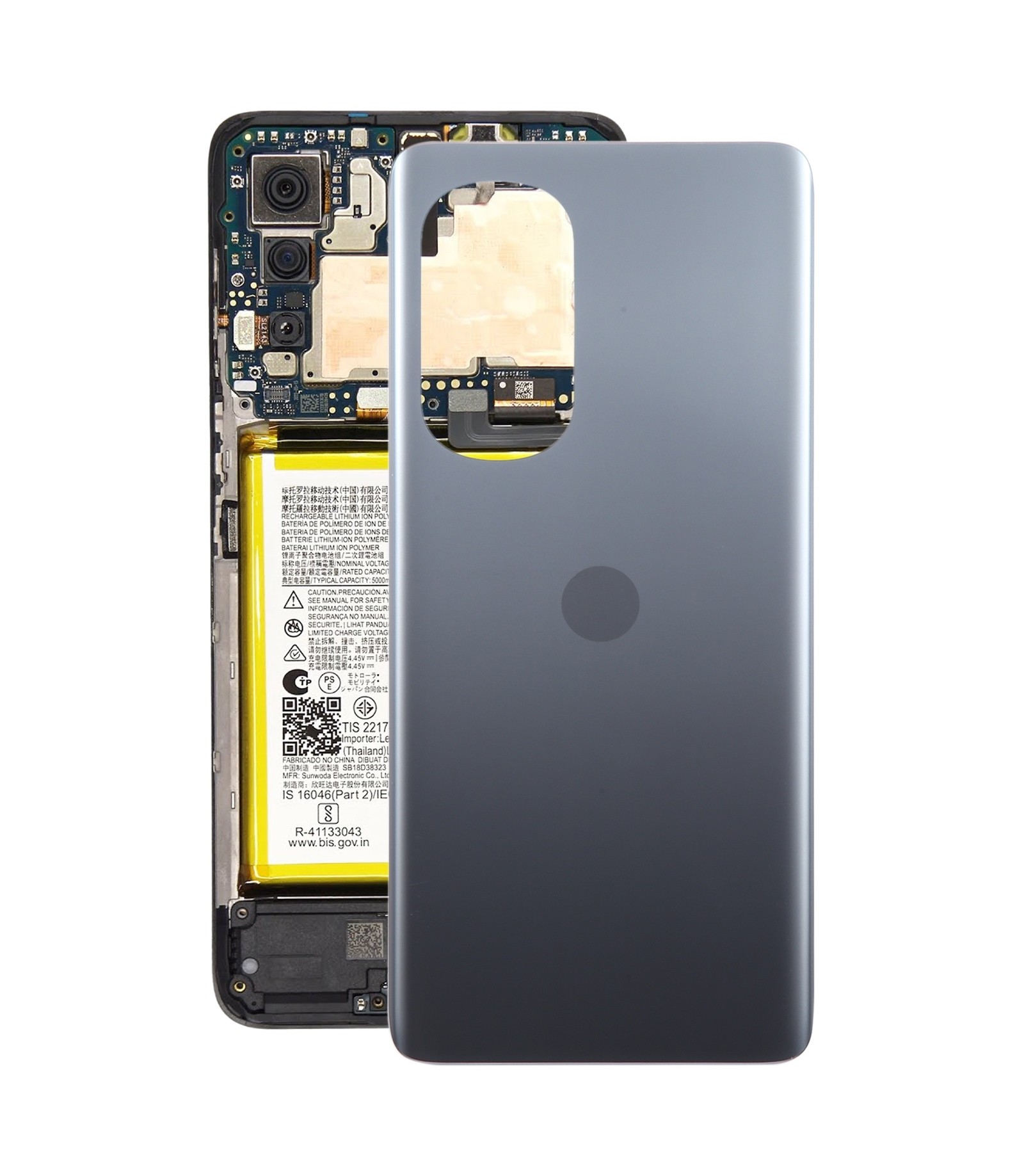 For Motorola Edge 2022 Original Battery Back Cover(Black)