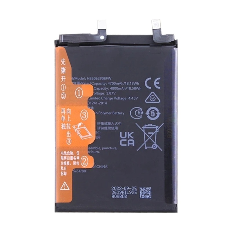 4800mAh Battery Replacement For Honor 70 FNE-AN00 / 80 Pro / 80 GT AGT-AN00 ANB-AN00 HB506390EFW